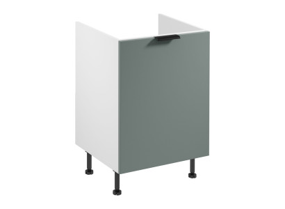 Mobiele keuken met houten afwerking