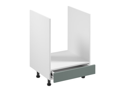 Mobiele keukentafel met lade onder het fornuis