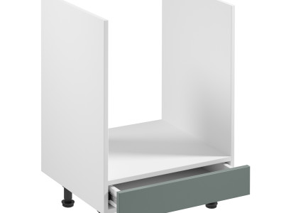 Mobiele keukentafel met lade onder het fornuis