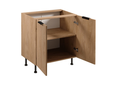 Bureau met keukenkast ondersteuning