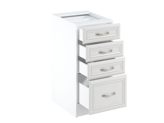 Mobiele keuken met lades en planken