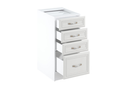 Mobiele keuken met lades en planken