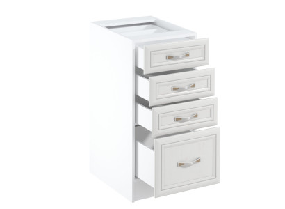 Mobiele keuken met lades en planken