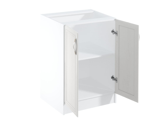 Mobiele kast met plank en twee deuren