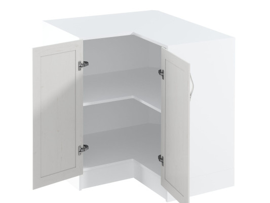 Mobiele hoekkast wit