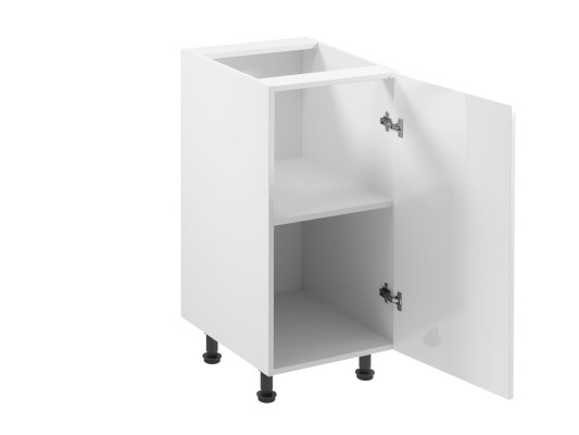 Mobiele glanzende witte keukenkast