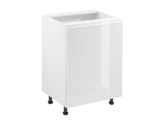 Mobiele keukentafel met glanzend oppervlak