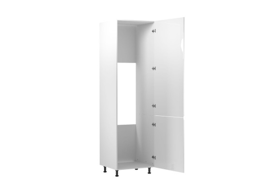 Ingebouwde koelkast kast, witte keuken