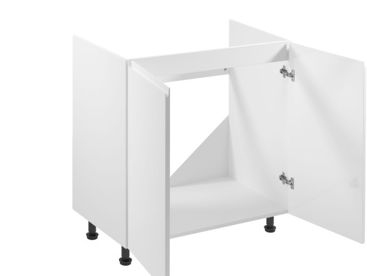 Glanzende mobiele keukenkast