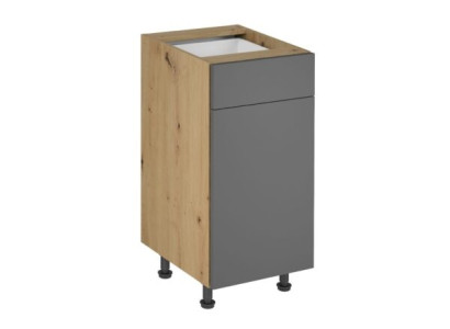 Mobiele keukentafel met lades en planken