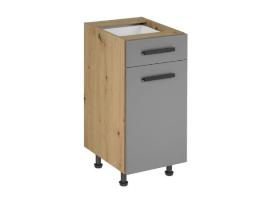 Keukenmeubels met deuren en planken