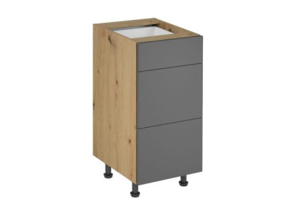 Mobiele kast met lades, keukenmeubel met 3 lades