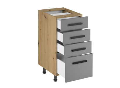 Vrijstaande keukenkast met lades