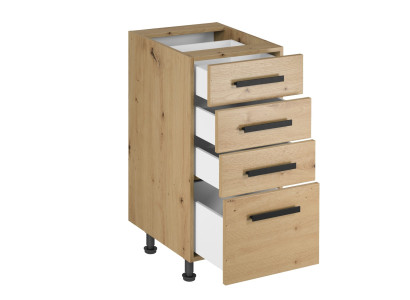 Gemakkelijke keukenkast met lades