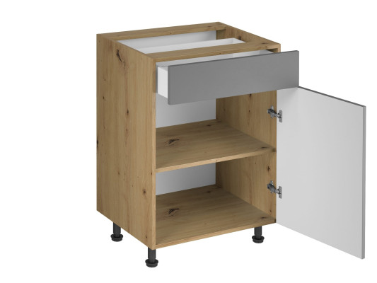 Keukenmeubels met lades en planken