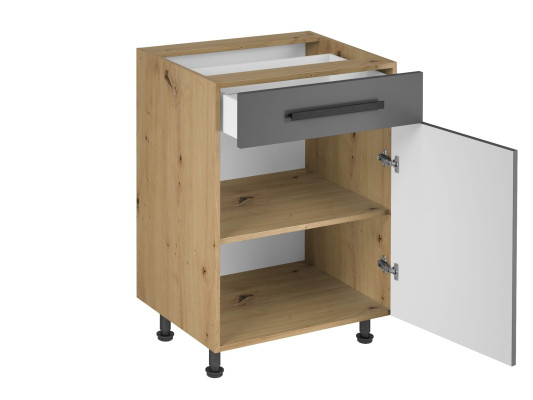 Mobiele multifunctionele tafel met lade en planken