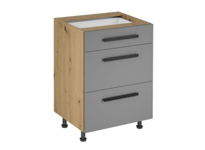 Mobiele keuken met houten lades