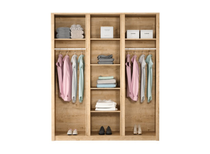 Moderne textiele kast met twee haken