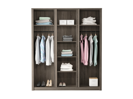 Multifunctionele houten slaapkamerkast