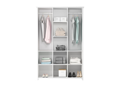 Kanga kast met 2 stevige kledingstangen