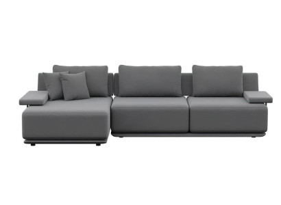 Esthetische hoekbank voor de woonkamer zonder bekleding