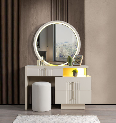 Elegante make-up tafel met spiegel