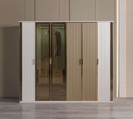 Moderne en luxe glazen kast, 234 cm