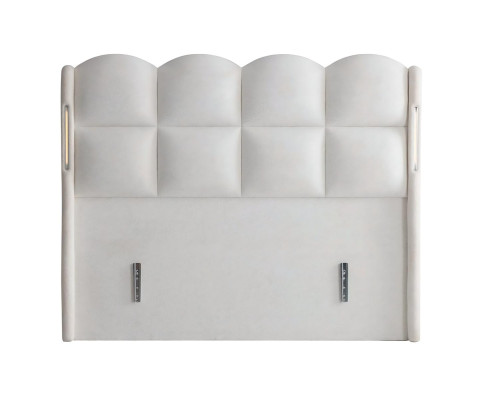 Elegante witte bed met moderne matras