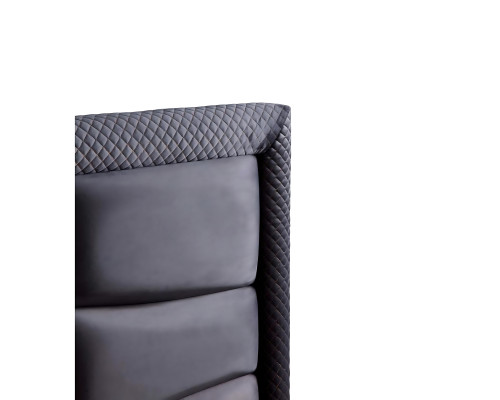 Moderne grijze bed set met matras