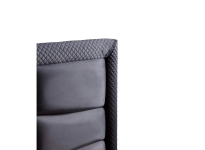 Moderne grijze bed set met matras