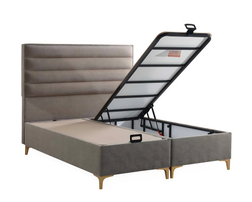 Lichte bed met matras – Elegant meubelstuk voor de slaapkamer