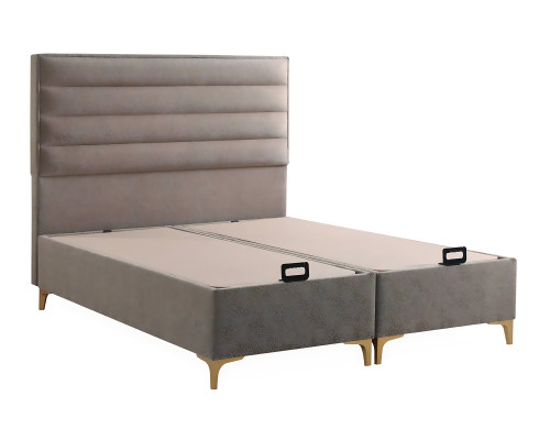 Lichte bed met matras – Elegant meubelstuk voor de slaapkamer