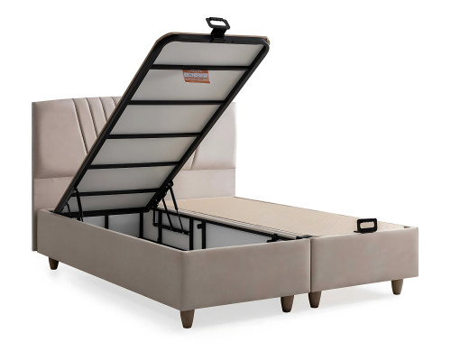 Elegante bedstof en hout