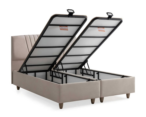 Elegante bedstof en hout