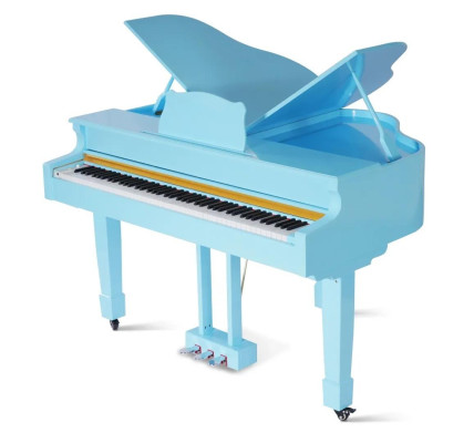 Slank blauwe digitale piano