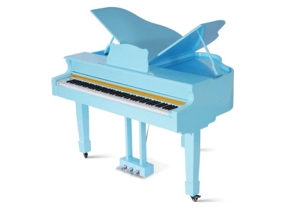 Slank blauwe digitale piano