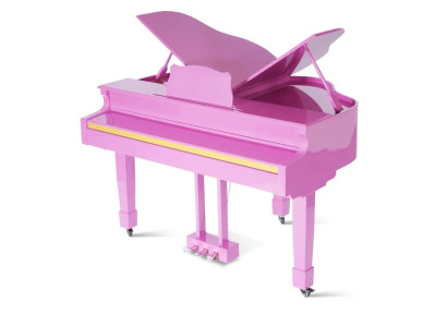 Glanzende digitale piano in roze