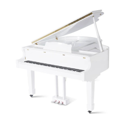 Glanzende zwarte piano
