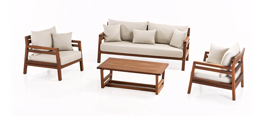Tuinmeubelset die schoonheid en comfort in elke hoek van de tuin combineert