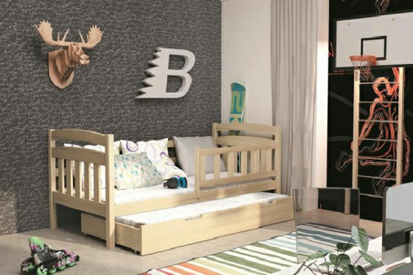 Divanbed LETTO A CASTELLO Massief houten bed LETTO DOPPIO Divanbed met 2 bedden Nieuwe KACPER2