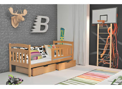 Kinderbed Barnes met matras en lade KACPER 1