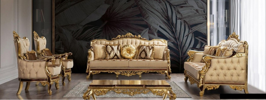 Sofa set 3+3+1+1 Zitsbank Salontafel Bank Bank Fauteuil Set 5-delig