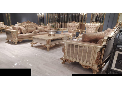 Bankstel 3+3+1+1 Zits Bank Koffietafel Bank Stoel Banken Stof Luxe Set 5-delig