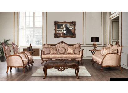 Sofaset 3+3+1+1 zitsbank koffietafel set bank fauteuil banken set 5-delig.