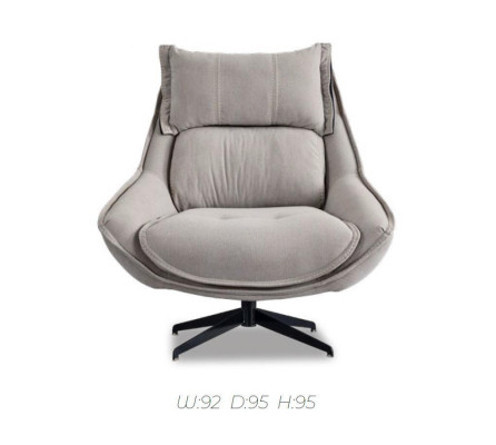 Draaibare fauteuil Luxe oorfauteuil Loft meubels Ontwerp stoel Eenpersoons bank Bank