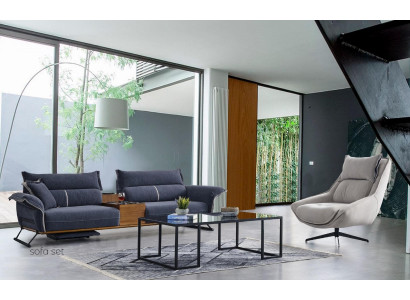Luxe bankstel set bankstel 4+1 zitsbank banken fauteuil stof 2-delig sets