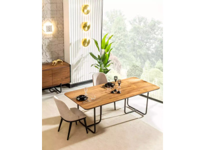 Design Eettafel 4x Stoelen Eetkamer Set Eetkamer Houten 5-delig
