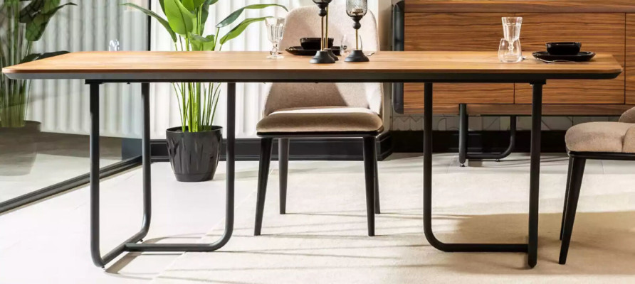 Design Eettafel 4x Stoelen Eetkamer Set Eetkamer Houten 5-delig