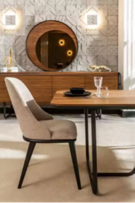 Stoelontwerper houten eetkamerstoel luxe hout nieuw meubilair stoelen nieuw