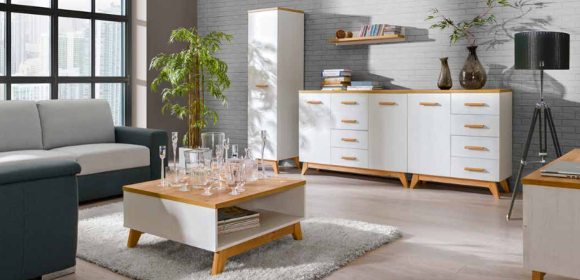 Woonkamerset bijzettafel tv commode tafel commodes muur